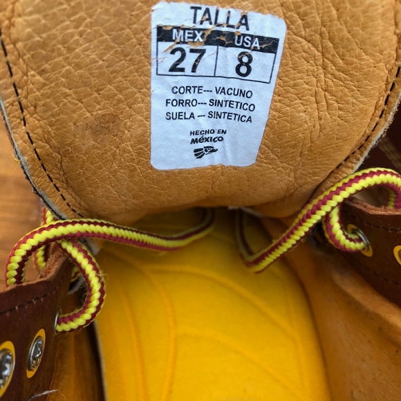 Patron 713 Work Boots Size 8 US. Color Brown. Like New. - Picture 5 of 9